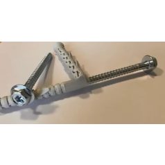 Hatlapfejű peremes torx csavar + Nylon dübel 10X100