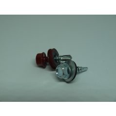 Hlf.Fűző csavar-EPDM alátéttel (horg+színes)