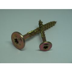 Tányérfejű facsavar Torx sárga horg.